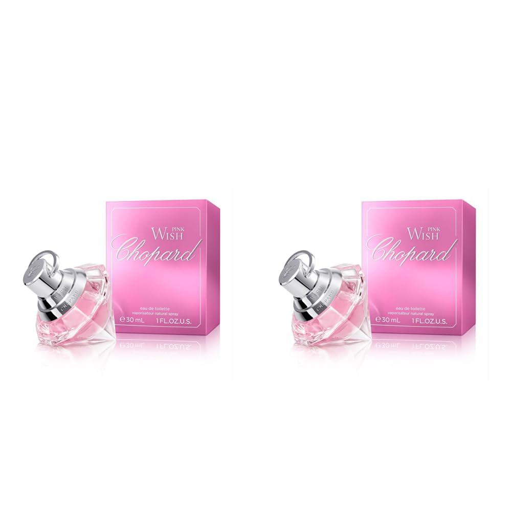 Chopard Pink Wish 30 ml – Eau de Toilette für Frauen – Blumig-fruchtiger Duft – Strahlende Noten von Mandarine, Neroli, Pfirsich, Amber und Sandelholz – Parfum Damen – Transparenter Glasflakon