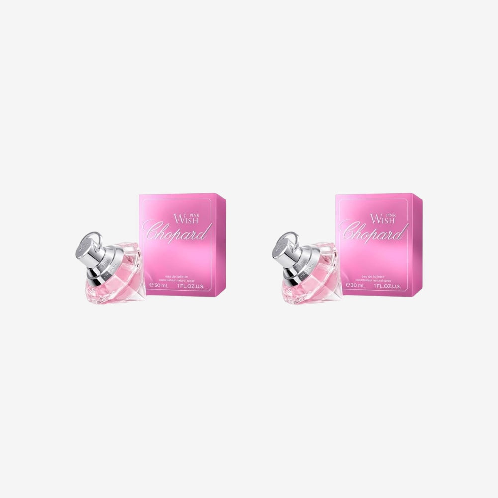 Chopard Pink Wish 30 ml – Eau de Toilette für Frauen – Blumig-fruchtiger Duft – Strahlende Noten von Mandarine, Neroli, Pfirsich, Amber und Sandelholz – Parfum Damen – Transparenter Glasflakon