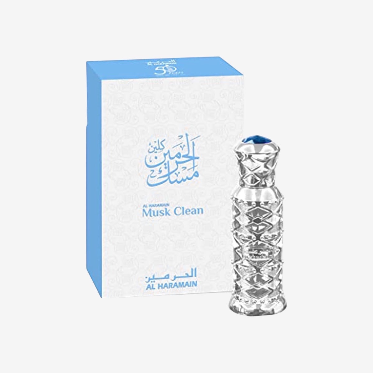 Al Haramain Musk Clean Attar Öl 12 ml | Luxuriöser Vanilleduft | Arabain Uni Parfümöl