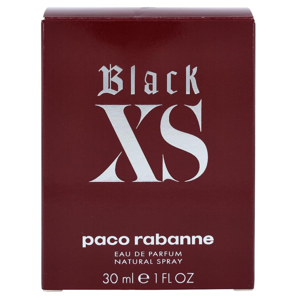 Paco Rabanne Black XS Parfüm 1er Pack (1x 30 ml), Blumenmuster