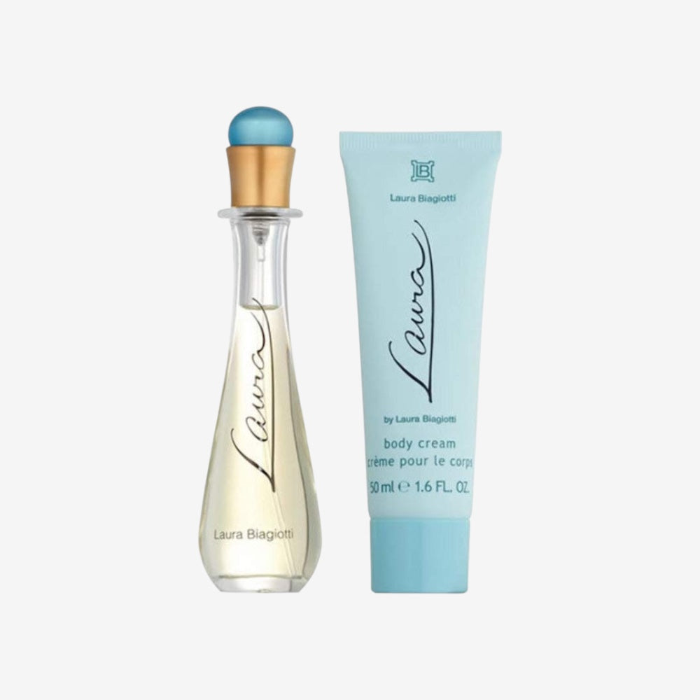 Laura Biagiotti Laura femme/woman, Duftset (Eau de Toilette 25 ml + Körperlotion 50 ml)
