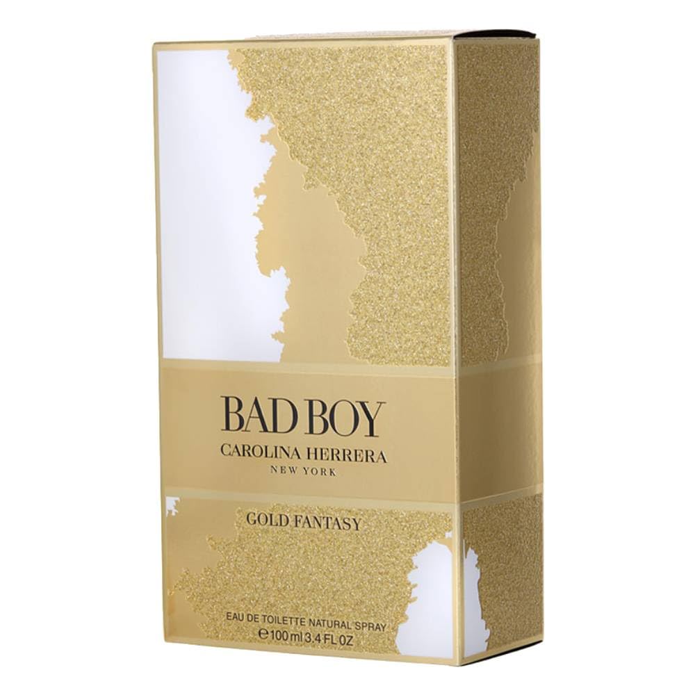 Carolina Herrera Bad Boy Gold Fantasy Eau de Toilette Spray für Herren, 100 ml