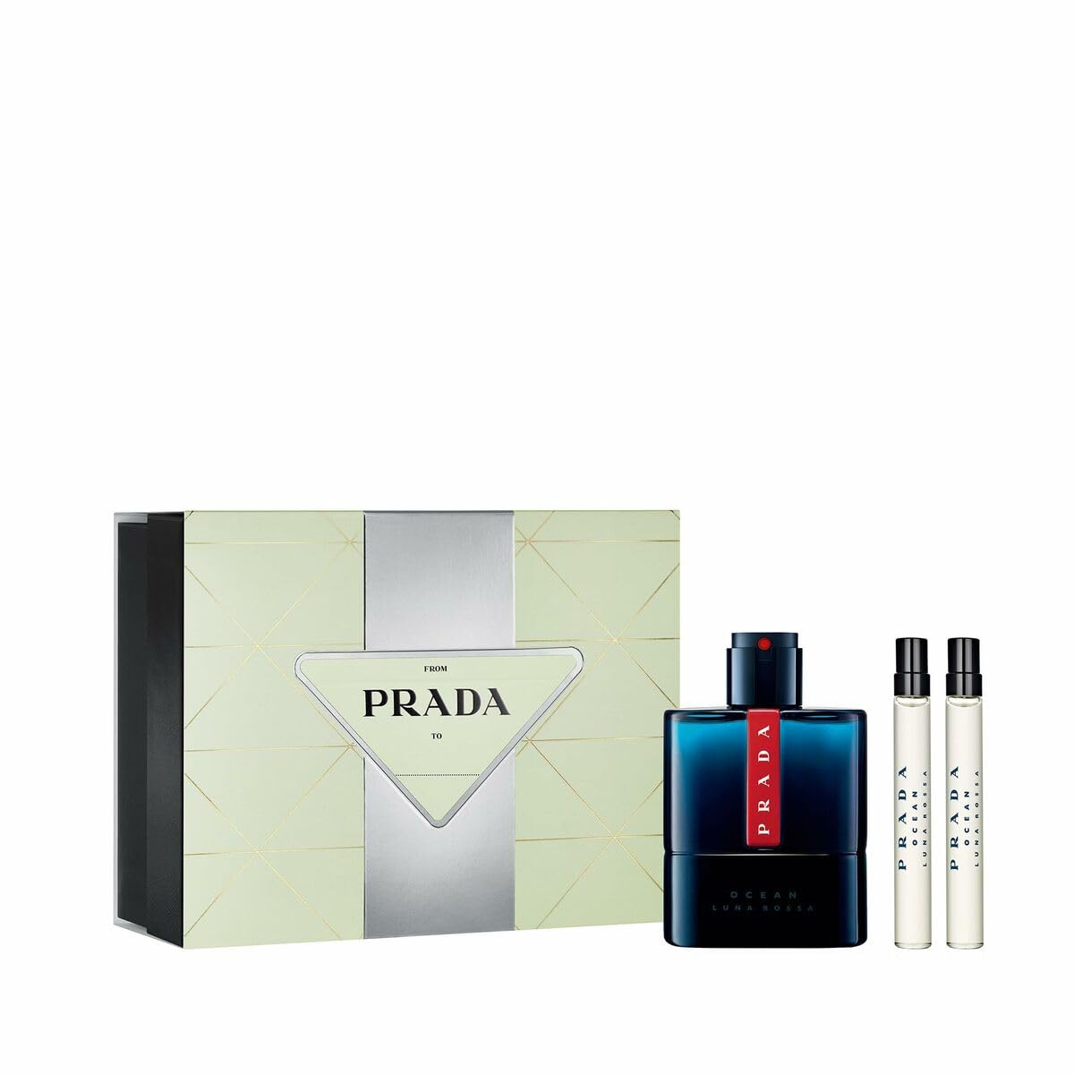 Prada EDT Luna Rossa Ocean 3-teiliges Parfüm-Set für Herren
