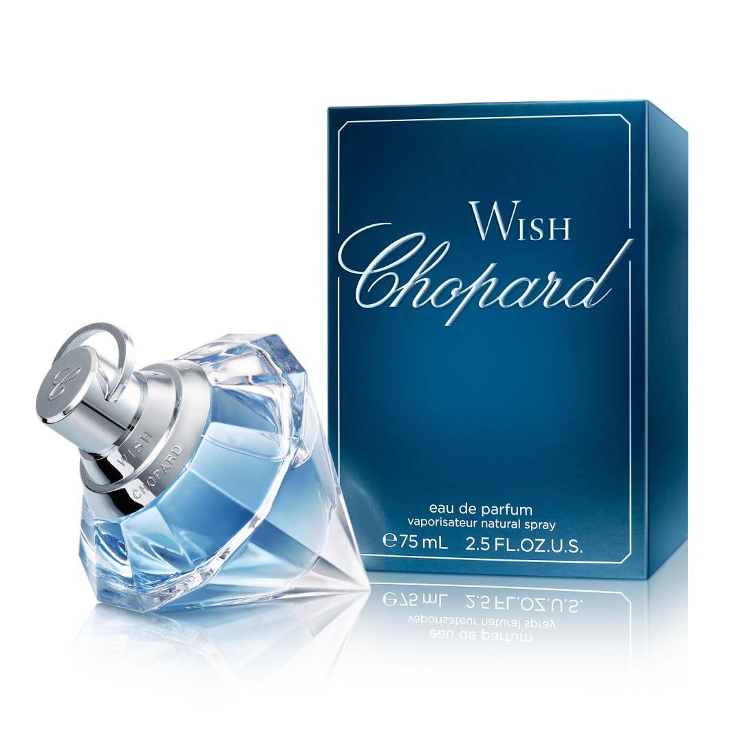 Chopard Wish 30 ml – Eau de Parfum für Frauen – Amber Gourmand Duft – Prickelnde Noten von Akazienblüte, Jasmin, Pachouli, und Lebendigem Tempel Weihrauch – Parfum Damen – Transparenter Glasflakon
