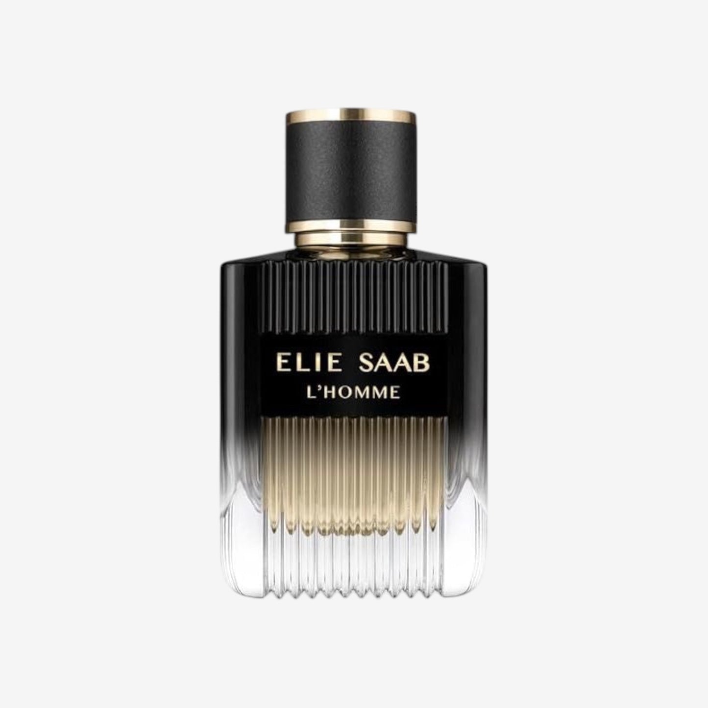 Elie Saab L'Homme 50ml - Eau de Parfum for Men - Woody Vetiver Fragrance - Refined Notes of Bergamot, Cedarwood, Vetiver, Patchouli and Myrrh - Black Gradient Varnished Glass Bottle