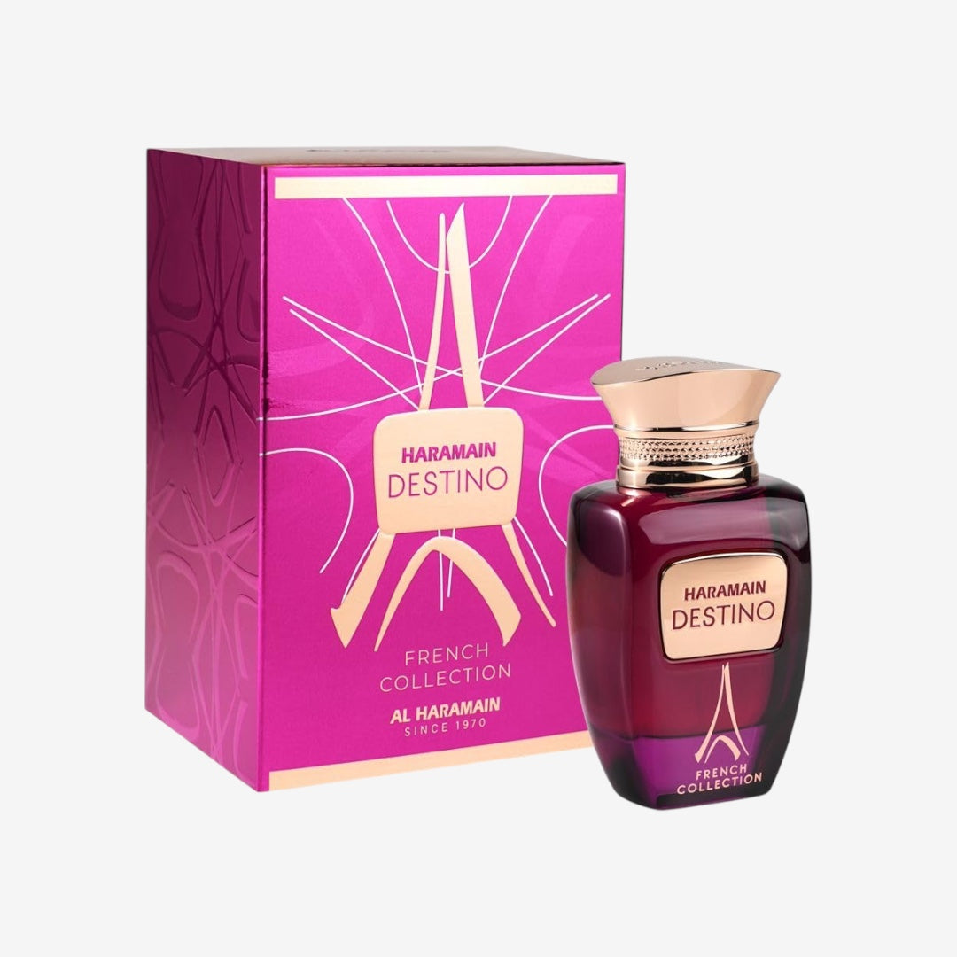 Al Haramain Destino French Collection Eau de Parfum 100ml | Long-lasting Unisex Arabian Perfume | Fragrance of Desire and Allure