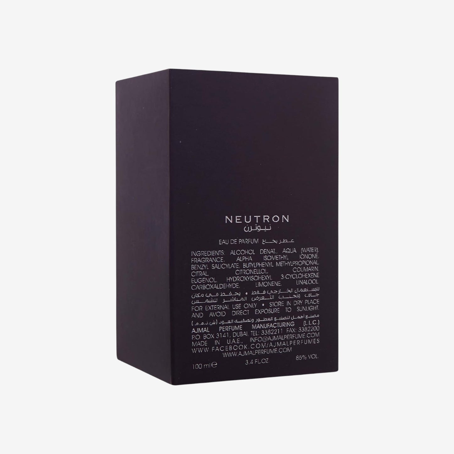 Ajmal Neutron by EAU De Parfum Spray 3.4 oz / 100 ml (Men)