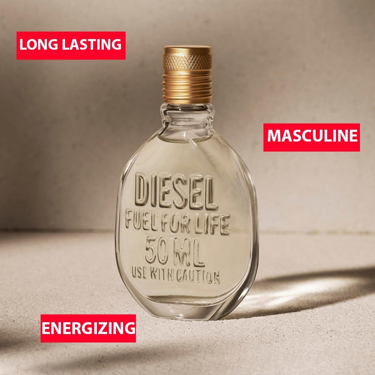 Diesel Fuel For Life Parfüm Herren| Männer Parfum| Parfume Men, Frischer und holziger Duft| 125ml + Bodyspray, Körperspray mit frischem und kraftvollem Duft nach Lavendel, Moschus und Holz | 200 ml