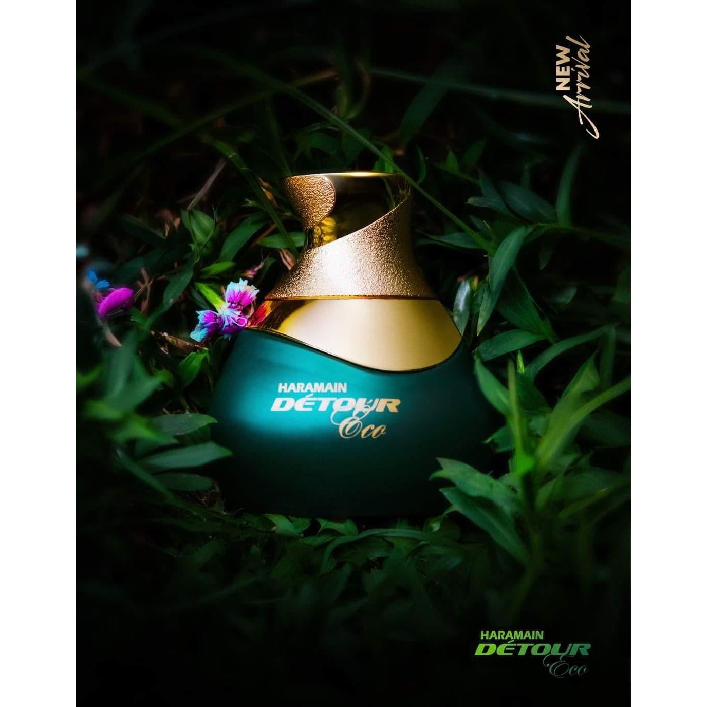 Al Haramain Detour Noir Eco 100ml Eau de Parfume Spray | Arabian Perfume for Women | Luxury Unisex Scent