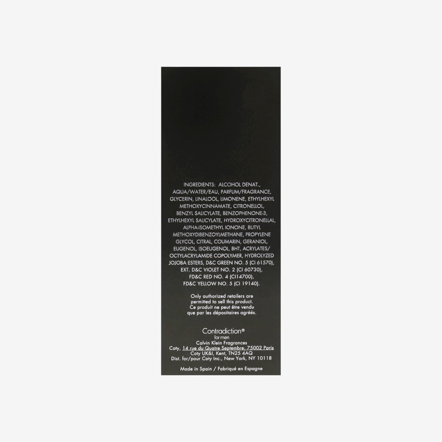 Calvin Klein Contradiction for Men 100 ml EDT Spray, 1er Pack (1 x 100 ml)