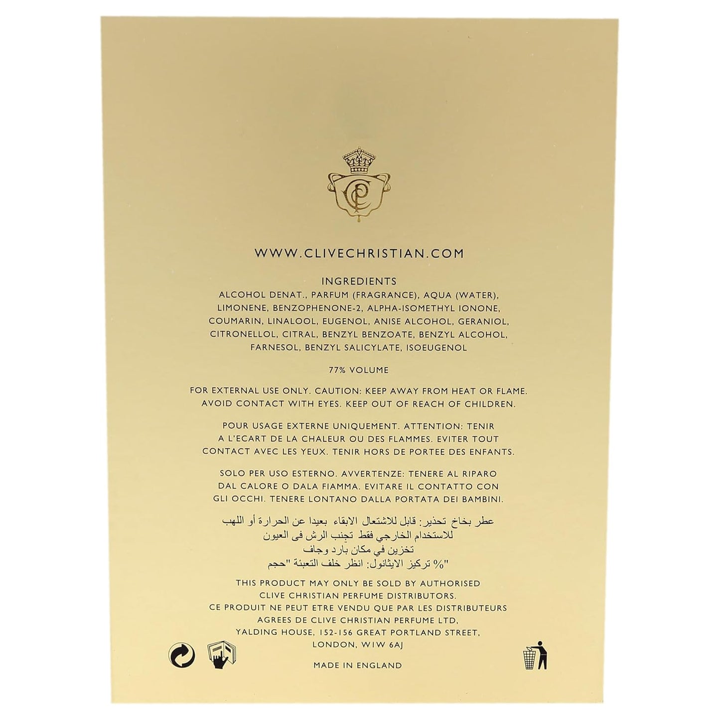 Clive Christian No. 1 Men Pure Perfume 50 ml