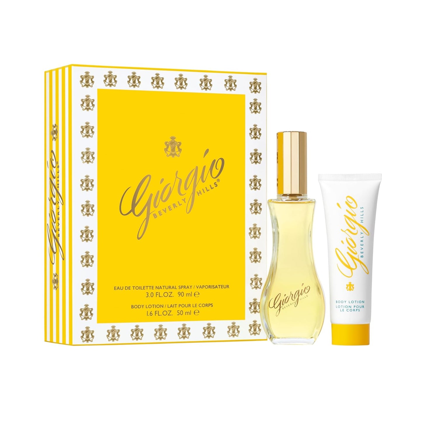 Giorgio Beverly Hills - Geschenkset: Eau de Toilette Spray, Blumiger Duft 90 ml + Körpercreme 50 ml, Geschenkbox für Damen