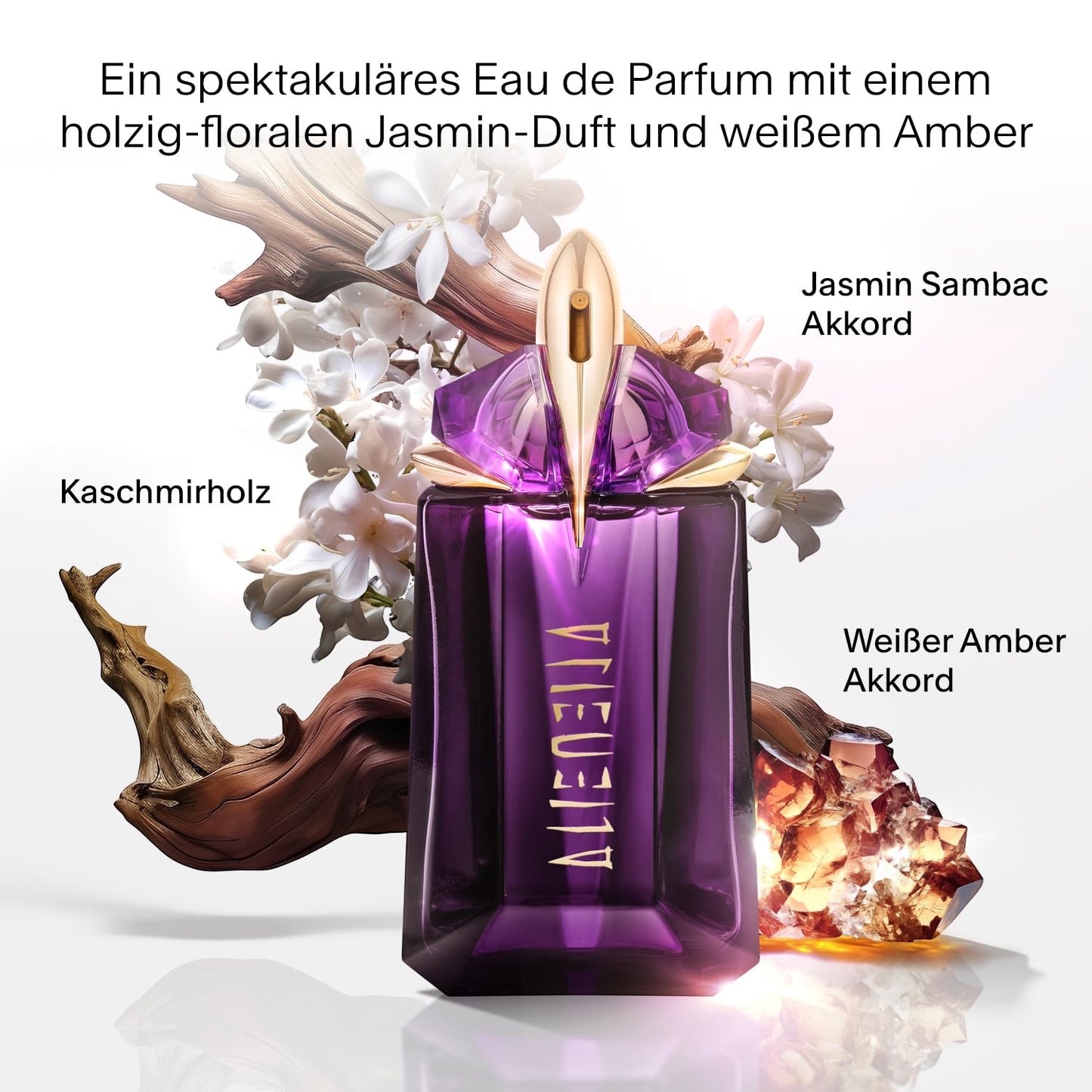 Mugler Alien Set, Eau de Parfum 30 ml + Shower Milk 50 ml + Parfümierende Bodylotion 50 ml, Damen-Parfum, Amberartig, holzig und blumig, Außergewöhnlicher Duft