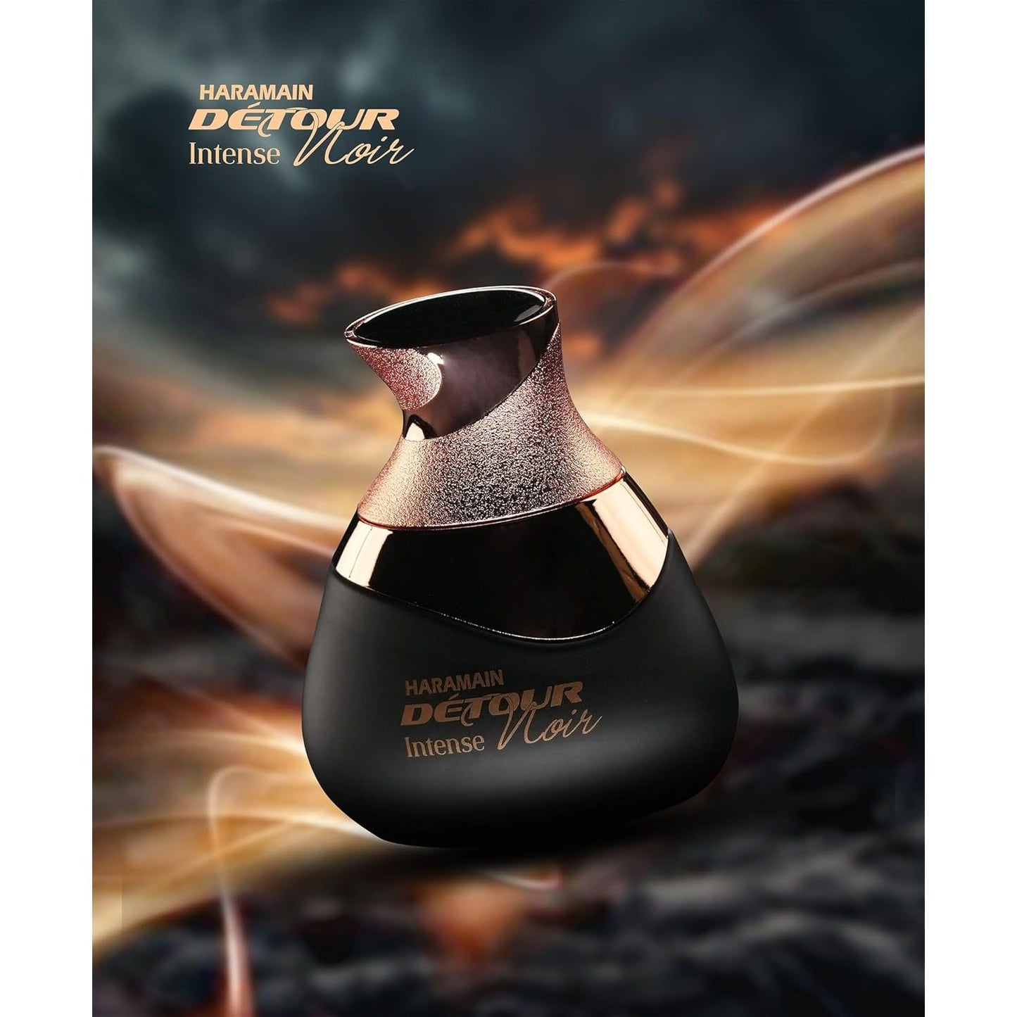 Al Haramain Detour Noir Intense 100ml Eau de Parfume Spray | Arabian Perfume for Women | Luxury Unisex Fragrance
