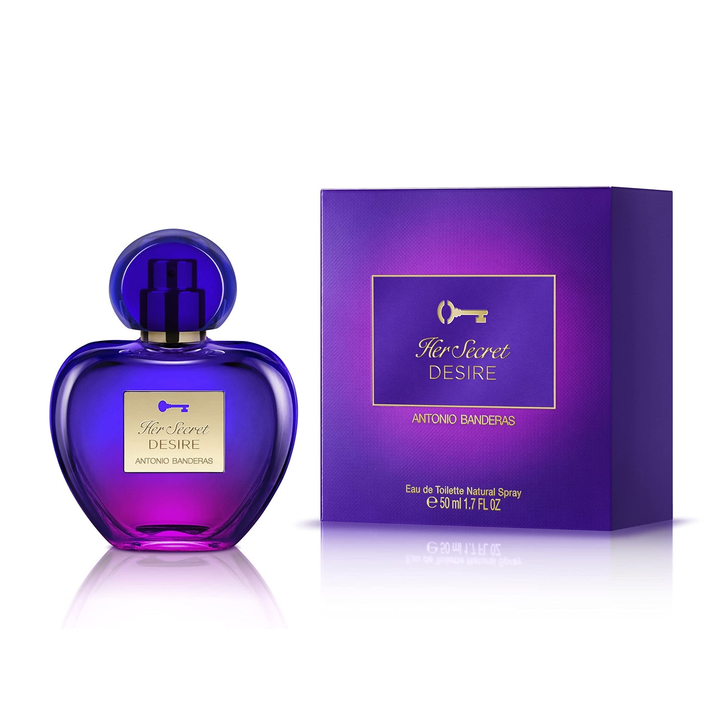 Banderas - Her Secret Desire - Eau de Toilette Spray für Frauen, Blumig-Fruchtiger und Süßer Duft - 80 ml