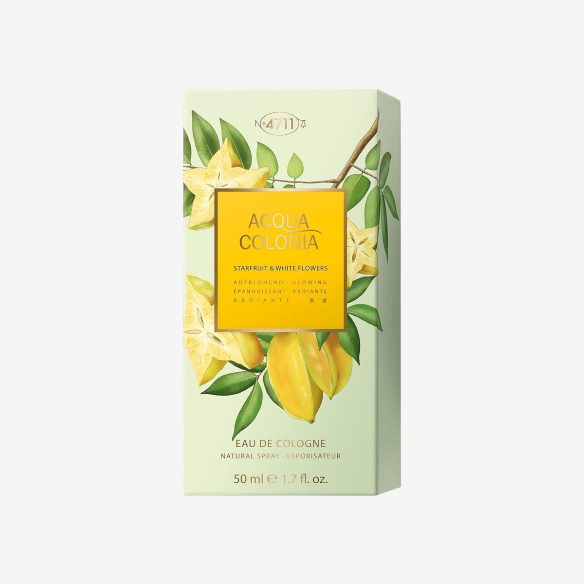 4711 Acqua Colonia® Starfruit & White Flowers | Eau de Cologne - aufblühend - Wellness für die Sinne | 50ml Natural Spray