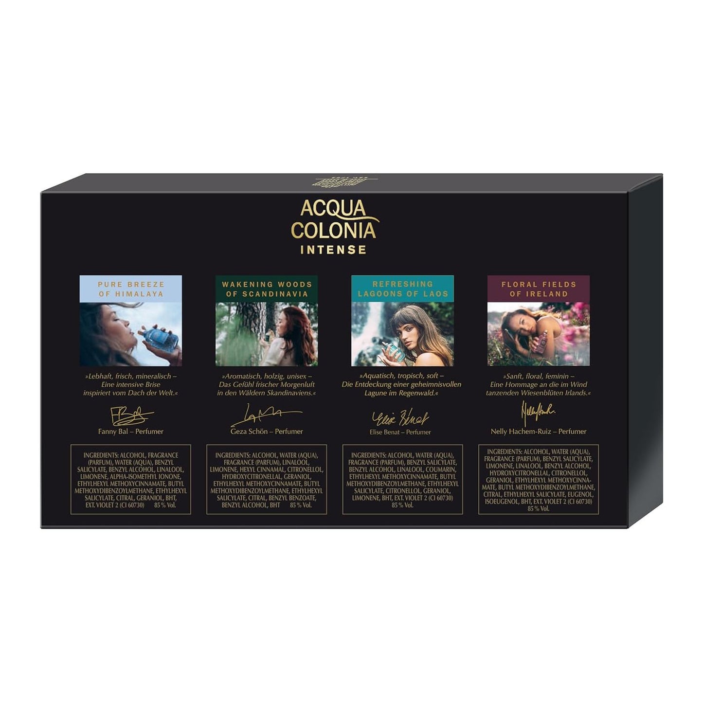 4711 Acqua Colonia® Intense Miniaturenset | Eau de Cologne - Wellness für die Sinne | 4x8ml Natural Spray