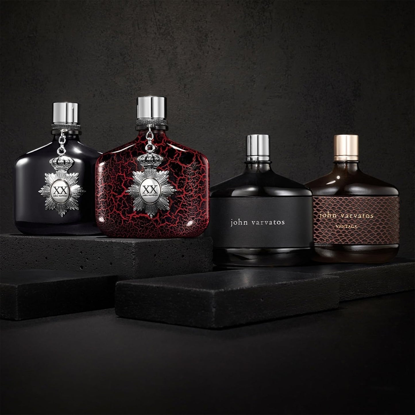 John Varvatos XX Intense Eau de Parfum Spray, Herrenduft, Holzig-amberner Duft mit Noten von Roter Ingwerblüte, Zedernholz und Tonkabohne, 75 ml