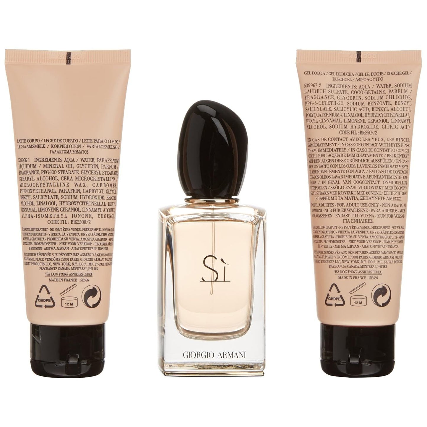 Giorgio Armani Si Set femme/woman, Eau de Parfum Vaporisation/Spray 50 ml, Bodylotion 75 ml, Duschgel 75 ml, 1er Pack (1 x 200 ml)