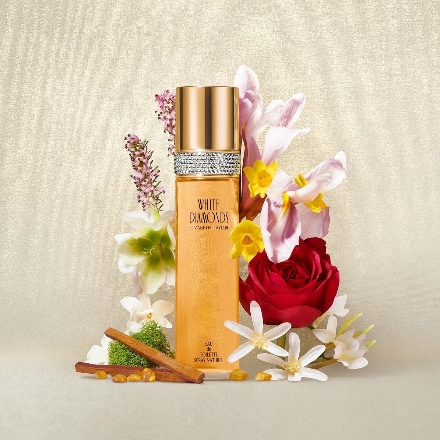 Elizabeth Taylor - White Diamonds, Eau de Toilette für Frauen, Blumiger Duft, Spray Spray, Reichhaltiger und Luxuriöser Duft, Basierend auf Belebenden Noten - 100 ml