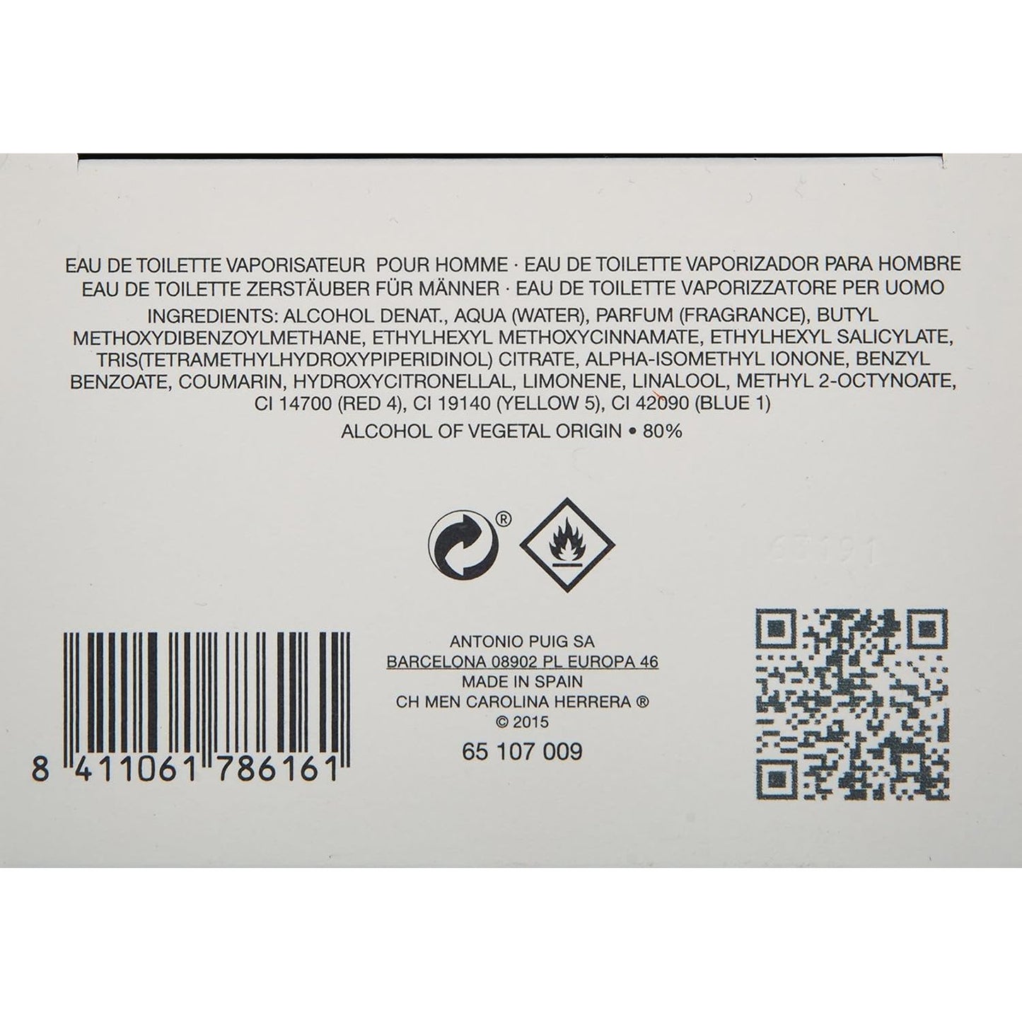 CAROLINA HERRERA Ch Men EDT Spray 200ml