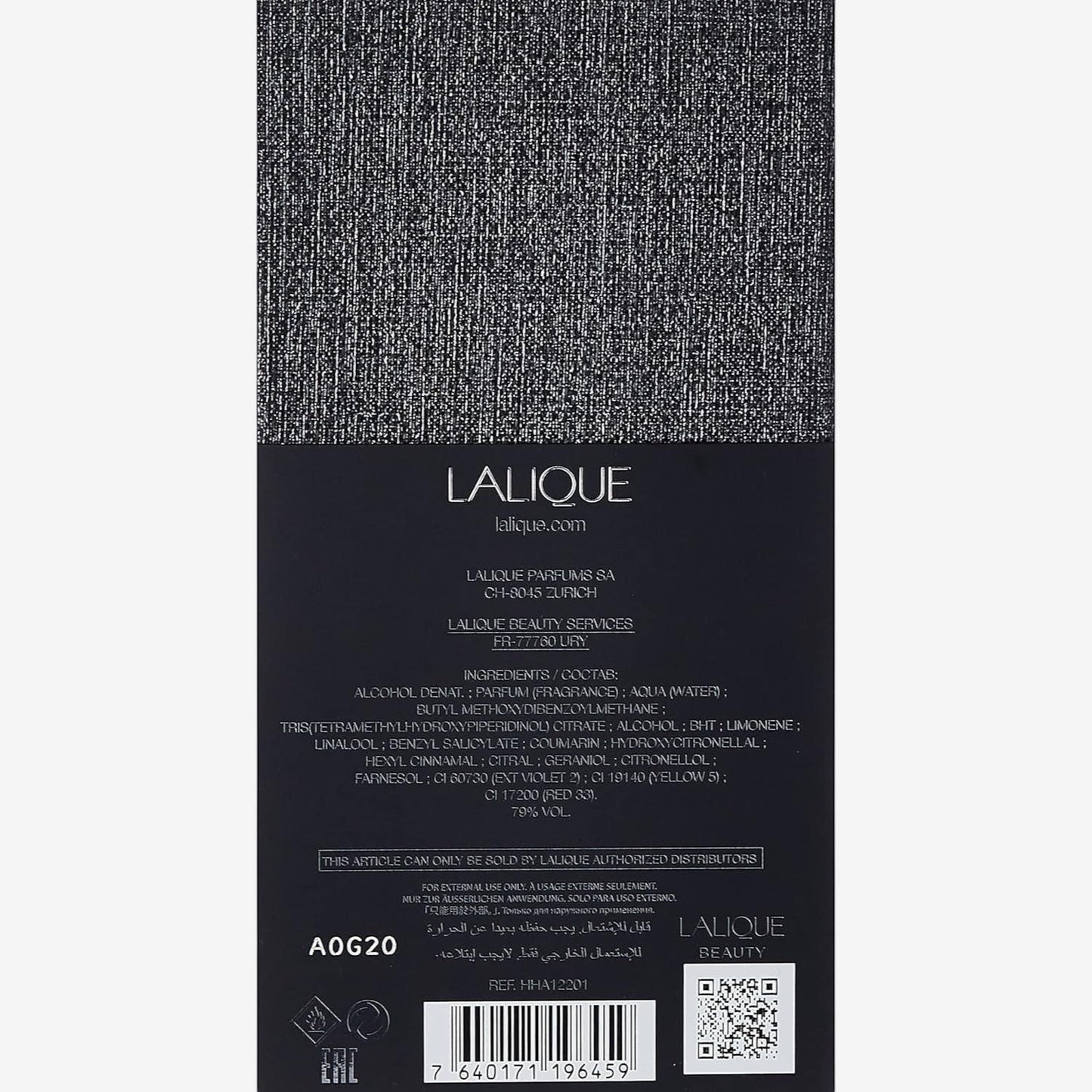 LALIQUE Parfum 100 ml Spray, Unisex, Eau de Parfum