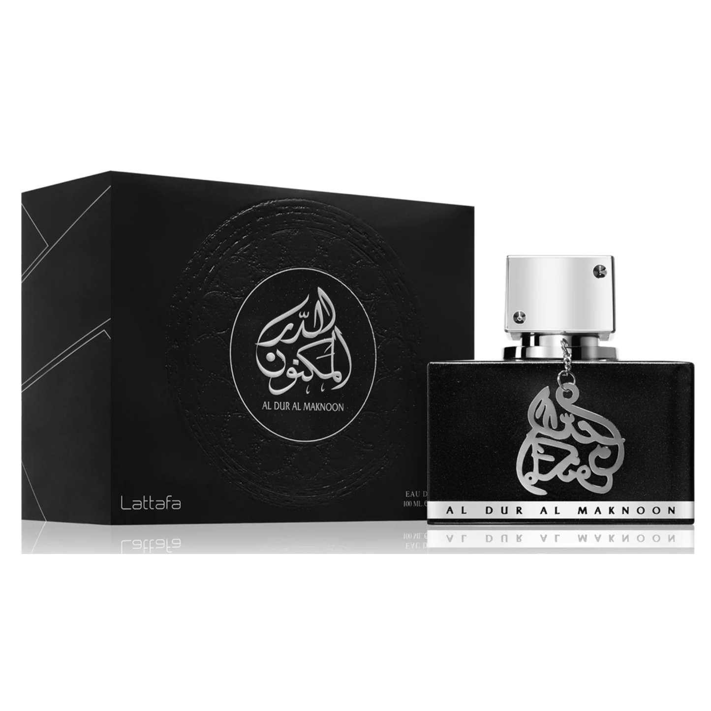 Al Dur Al Maknoon Silber Jasmin fruchtiger Patschuli Bernstein von Lattafa 100 ml Eau de Parfum
