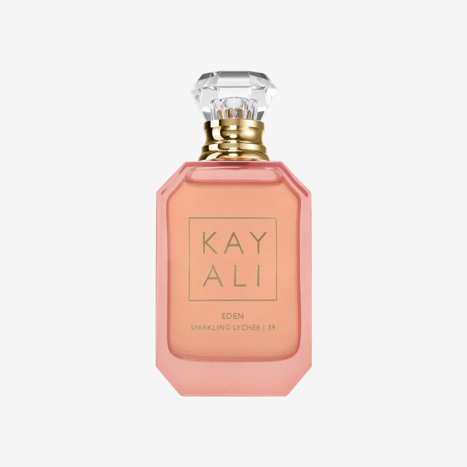 Kayali Eden Sparkling Lychee 39 Eau de Parfum, 10 ml Reisegröße, Rosa Flakon
