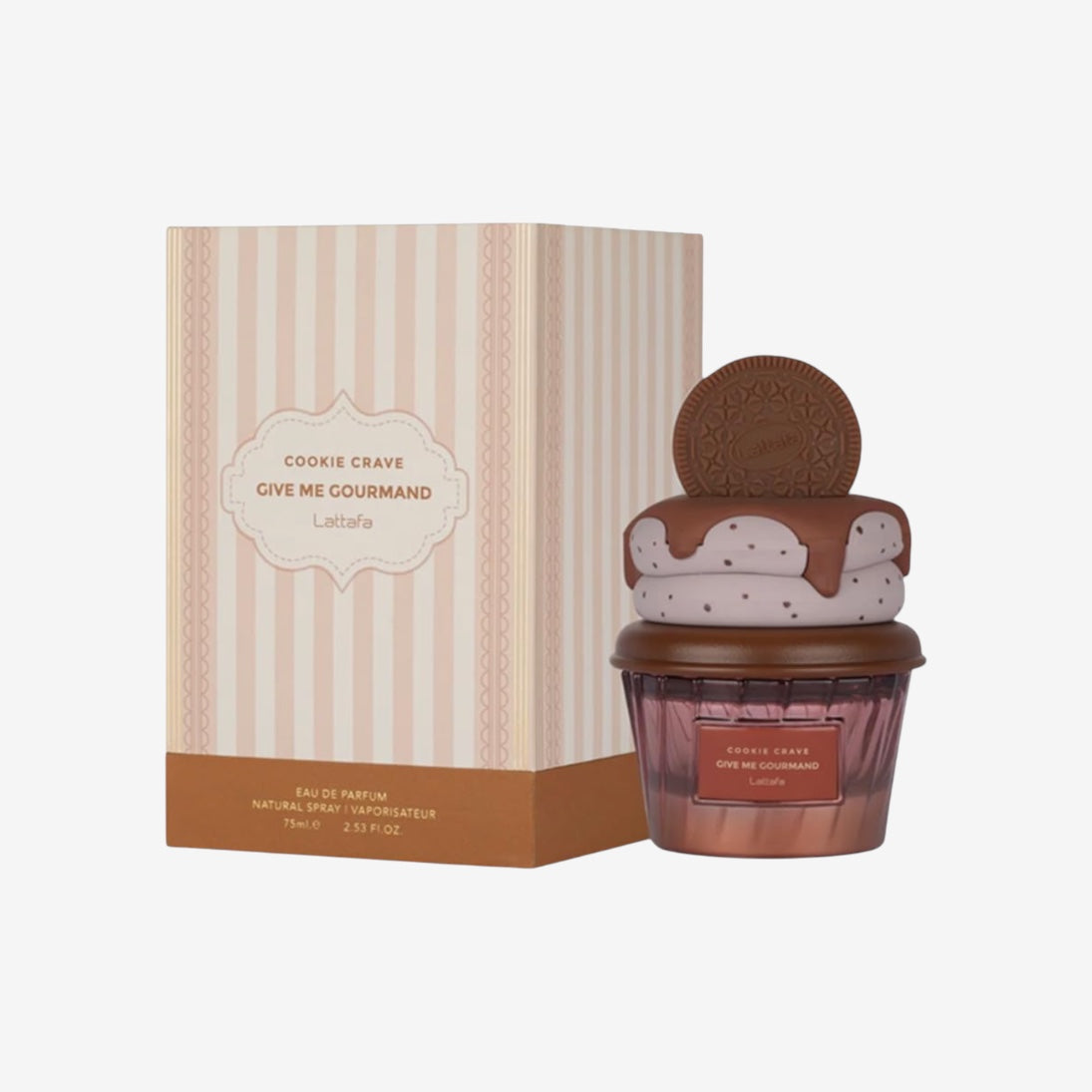 Lattafa Cookie Crave Give Me Gourmand, Eau de Parfum, Süßes Dessert-Parfüm mit Keks-Note, 75 ml