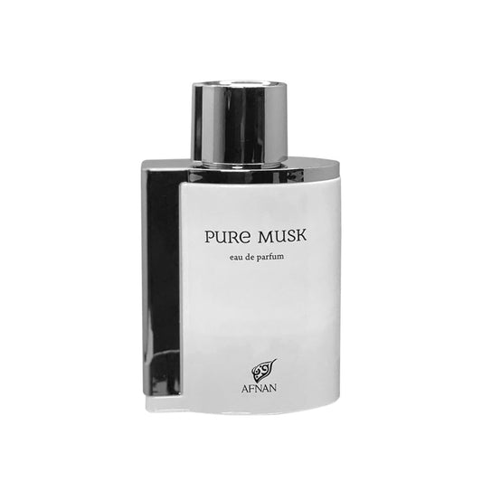 Afnan Pure Musk Eau de Parfum (EDP) Woody Musky Parfümspray 100 ml — Luxuriöser und faszinierender Duft — Damenparfums, Herrenparfums — Wärme der Verführung (Verpackung kann variieren)