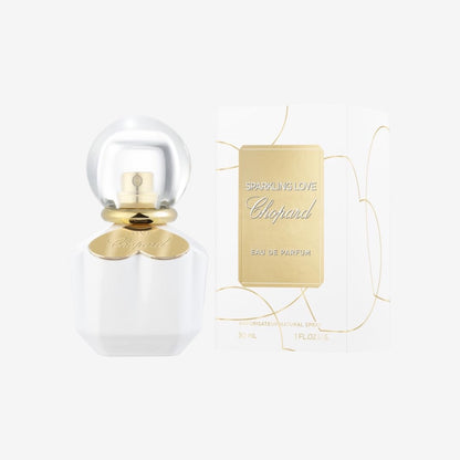 Chopard Sparkling Love 30 ml – Eau de Parfum für Frauen – Fruchtig-blumiger Duft – Extravagante Noten von Mandarine, Jasmin, Ylang-Ylang und Zedernholz – Parfum Damen – Weißer Glasflakon