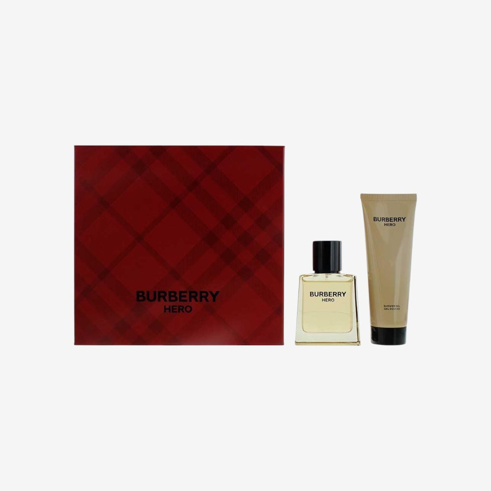 Burberry Hero Geschenkset für Herren, Eau De Toilette 50 ml und Duschgel 75 ml