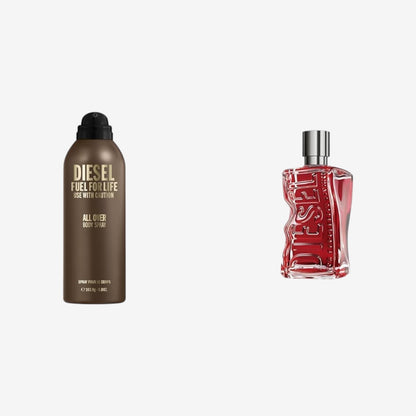 Diesel Fuel for Life Body Spray 200ml + D by Diesel Red Parfüm | Eau de Parfum für Herren 30 ml