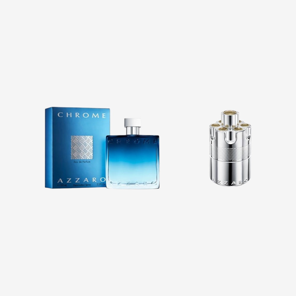 Azzaro Chrome EDP V100ml + Azzaro Wanted Parfüm für Herren, EdP, 100 ml