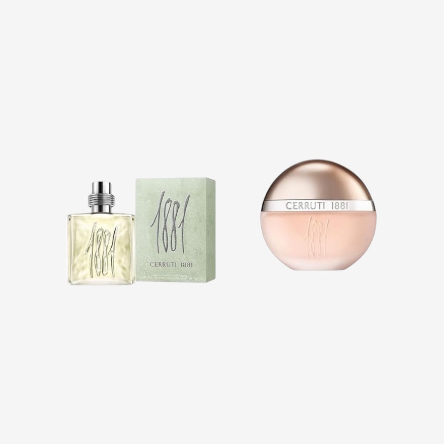 Cerruti 1881 Pour Homme, Eau De Toilette Spray, 100ml,Holz & 1881 Femme Eau De Toilette Spray For Women, 30 ml