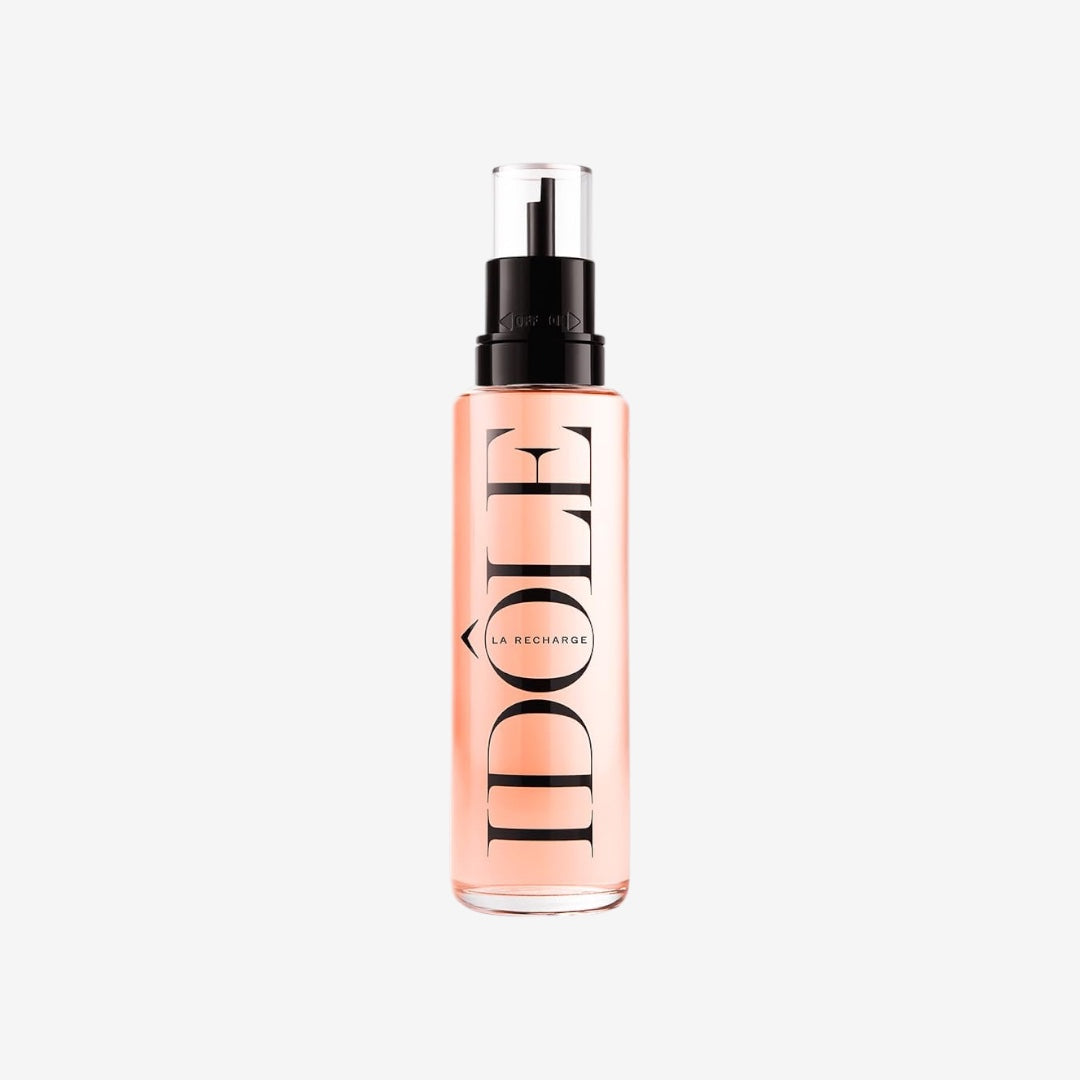 Lancôme Idôle Eau de Parfum, femininer, strahlender Duft mit Rose, Jasmin und Chypre-Akkord, nachhaltig und nachfüllbar
