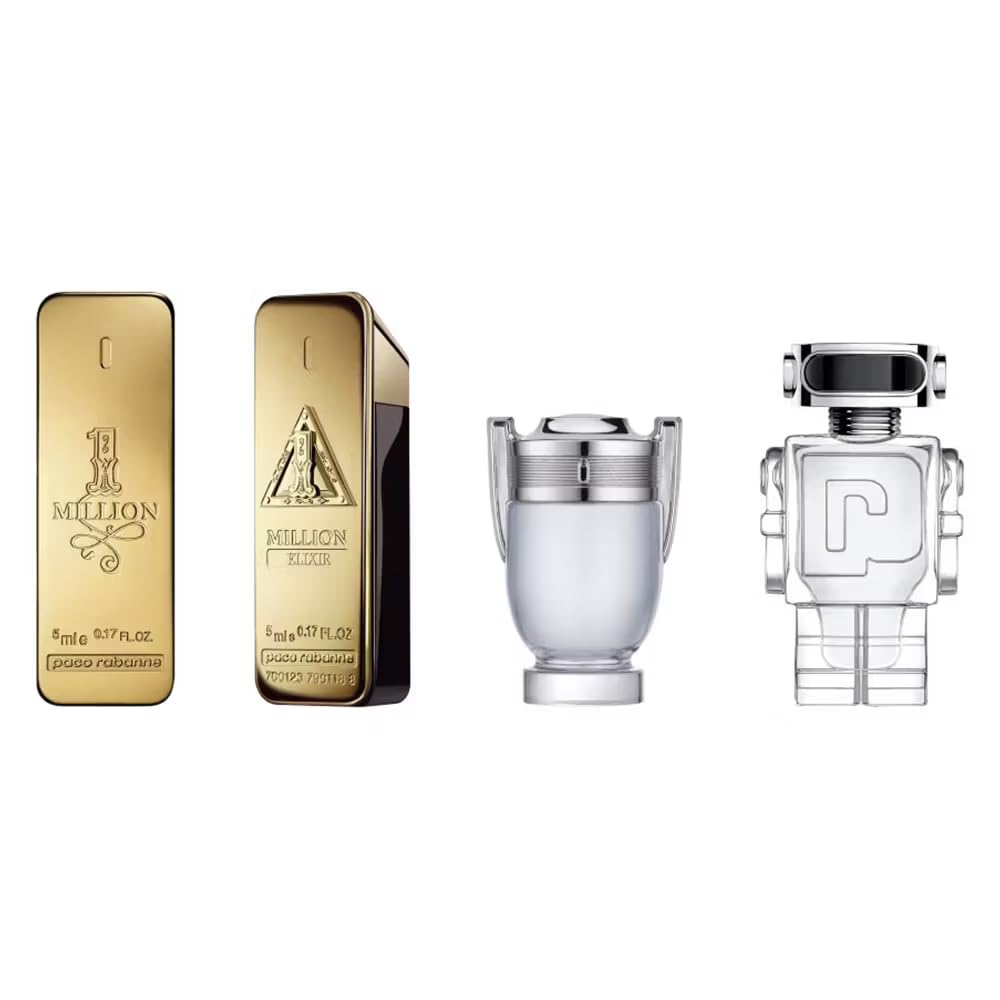 Paco Rabanne Köln-Geschenkset für Herren, 4 x 5 ml, Reisevielfalt