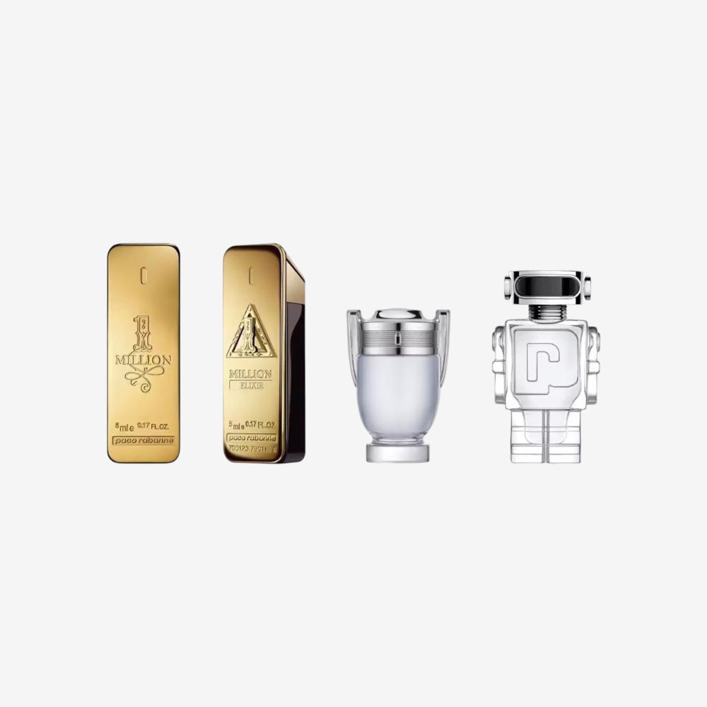 Paco Rabanne Köln-Geschenkset für Herren, 4 x 5 ml, Reisevielfalt