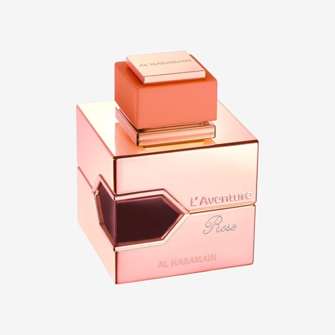 Al Haramain L'aventure Rose Eau de Parfum, 100 ml, blumig-frisches Parfüm für Damen, Arabisches Luxus-Oud-Parfüm