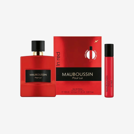 Mauboussin - Travel Pour Lui In Red: Eau de Parfum 100 ml & Travel Spray 20 ml