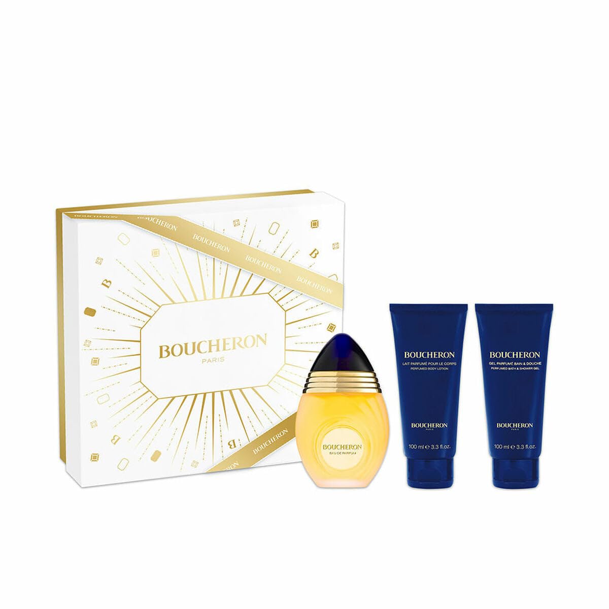 Boucheron Eau de Parfum Spray 100 ml – Set mit 3 Stück