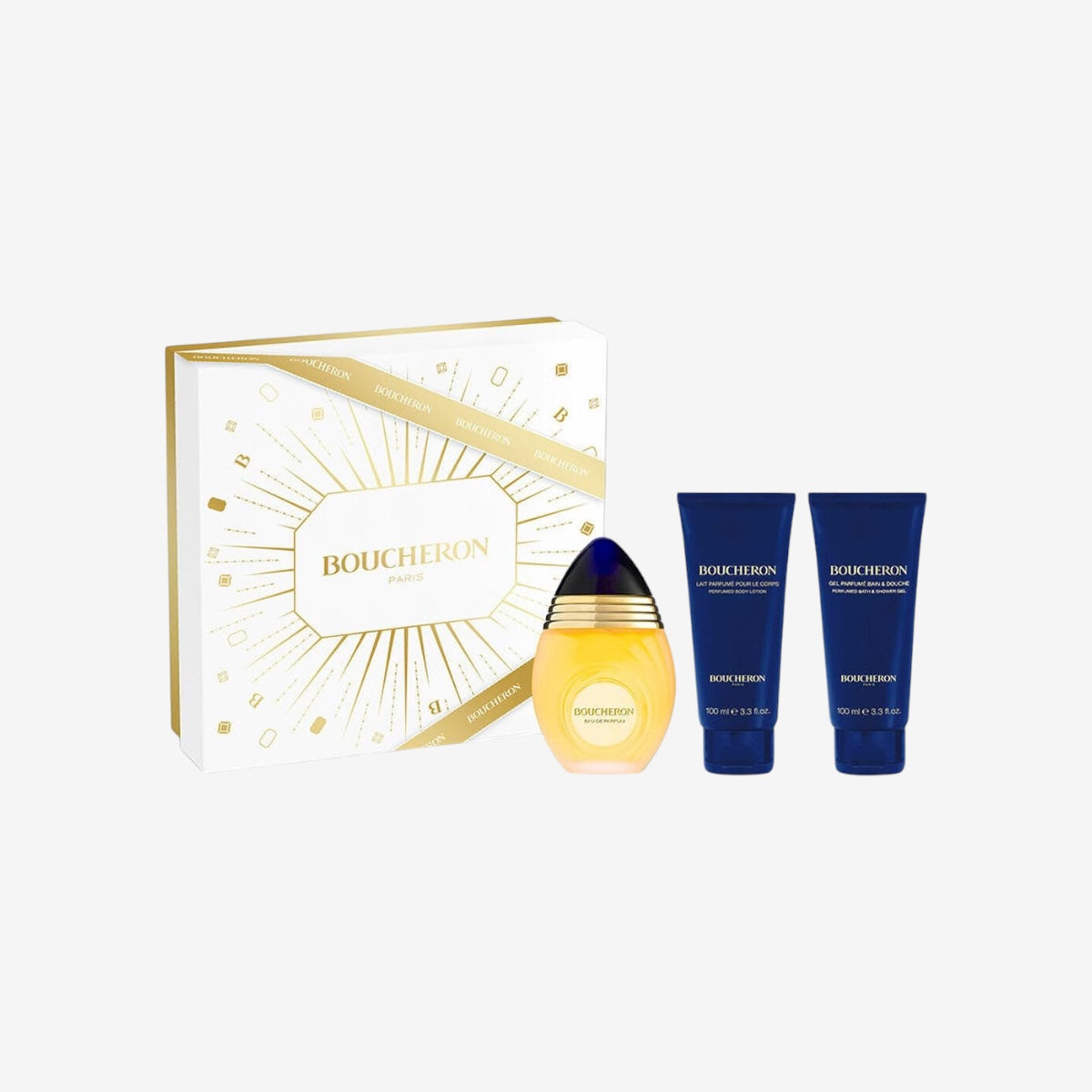 Boucheron Eau de Parfum Spray 100 ml – Set mit 3 Stück