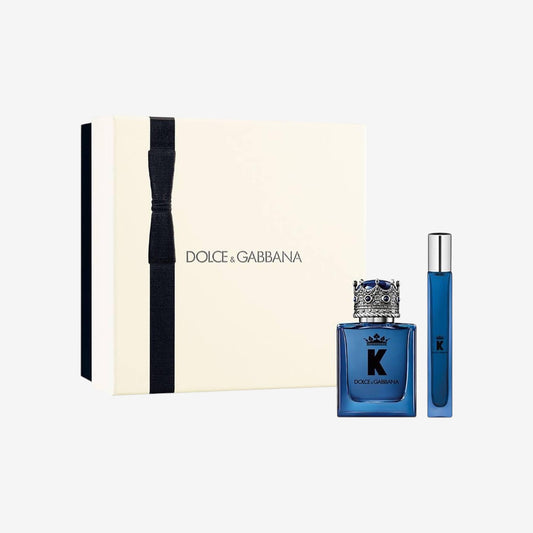 Dolce e Gabbana K Geschenkbox für Herren, Parfüm K Eau De Parfum Spray 50 ml und Reiseduft K Eau De Parfum Spray 10 ml