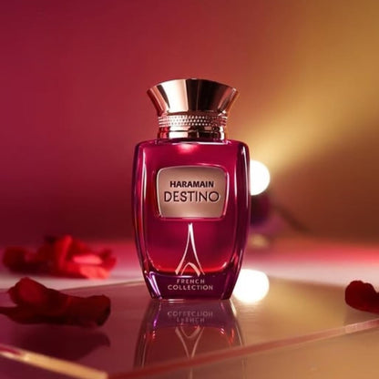 Al Haramain Destino French Collection Eau de Parfum 100ml | Long-lasting Unisex Arabian Perfume | Fragrance of Desire and Allure