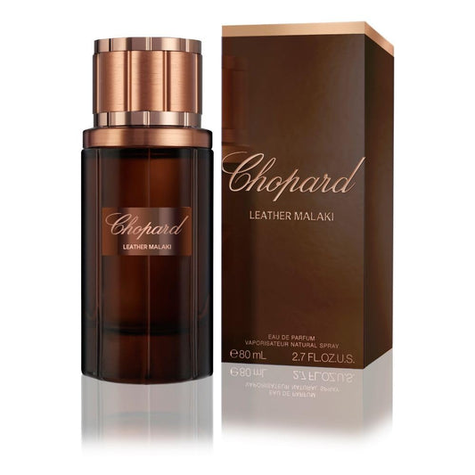 Chopard Leather Malaki 80 ML – Eau De Parfum – Parfüm Herren – Aromatisch-Holziger Duft – Leder- Und Holznoten – Brauner Glasflakon