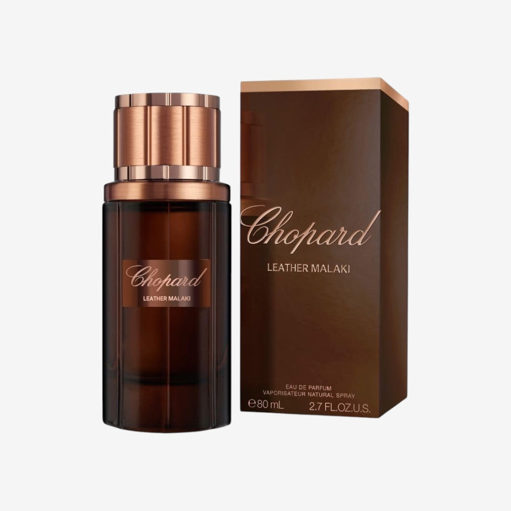 Chopard Leather Malaki 80 ML – Eau De Parfum – Parfüm Herren – Aromatisch-Holziger Duft – Leder- Und Holznoten – Brauner Glasflakon