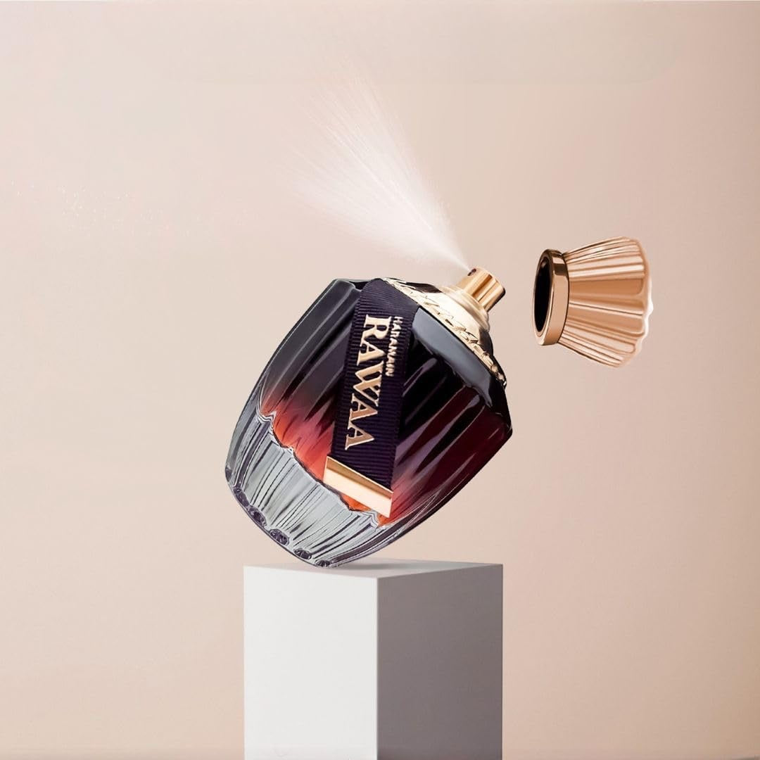 Al Haramain Rawaa 100 ml Parfumspray | Eau de Parfum für Damen | Orientalischer arabischer Duft | Luxuriöses Oud-Parfüm für Damen und Herren