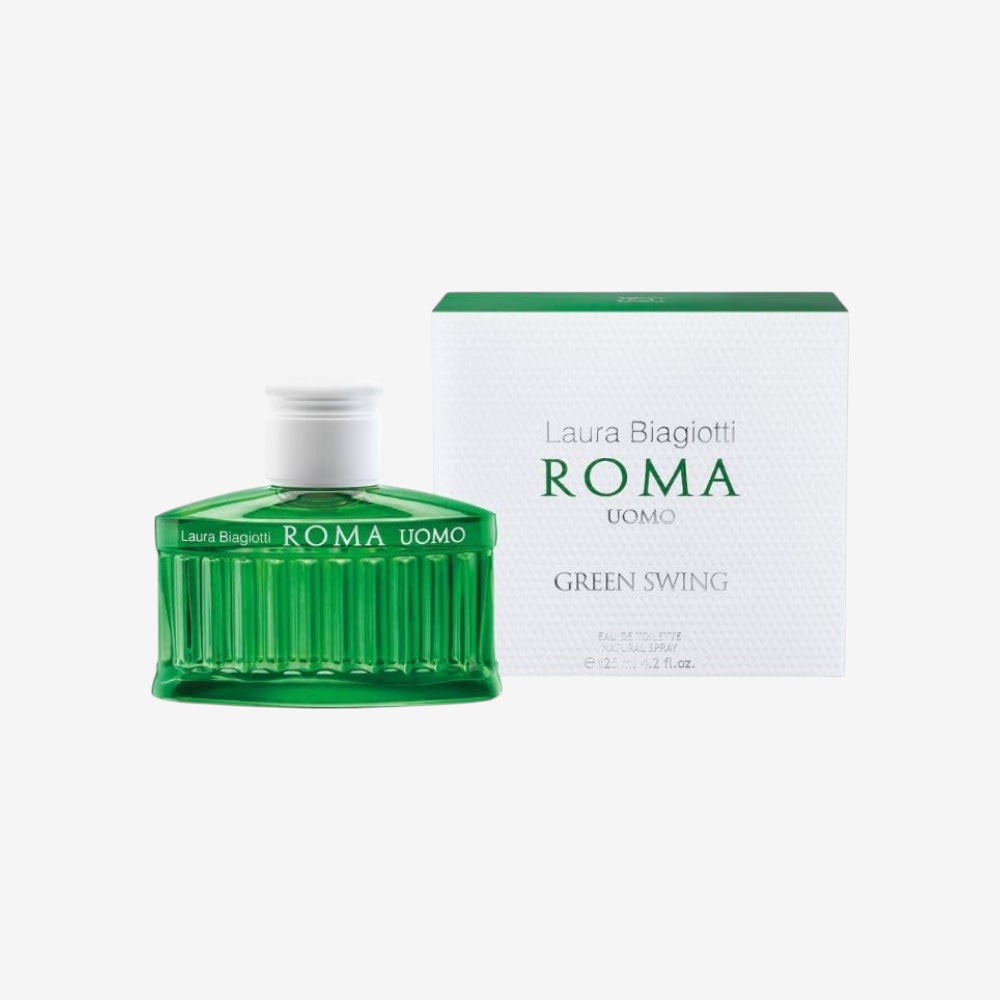 Laura Biagiotti, Roma Uomo Green Swing Man, Eau de Toilette, Herrenduft, 125 ml