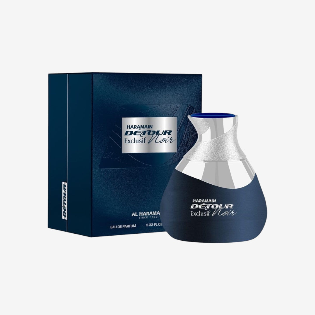 Al Haramain Detour Noir Exclusif 100ml Eau de Parfume Spray | Arabian Perfume for Women | Luxury Unisex Scent