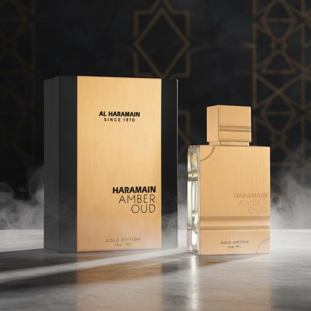 Al Haramain Amber Oud Gold Edition 120 ml | Luxuriöses Eau de Parfum | Unisex-Parfüm | Hochwertiger arabischer Duft für Männer und Frauen | Oud-Parfüm zum Verschenken und für den Alltag